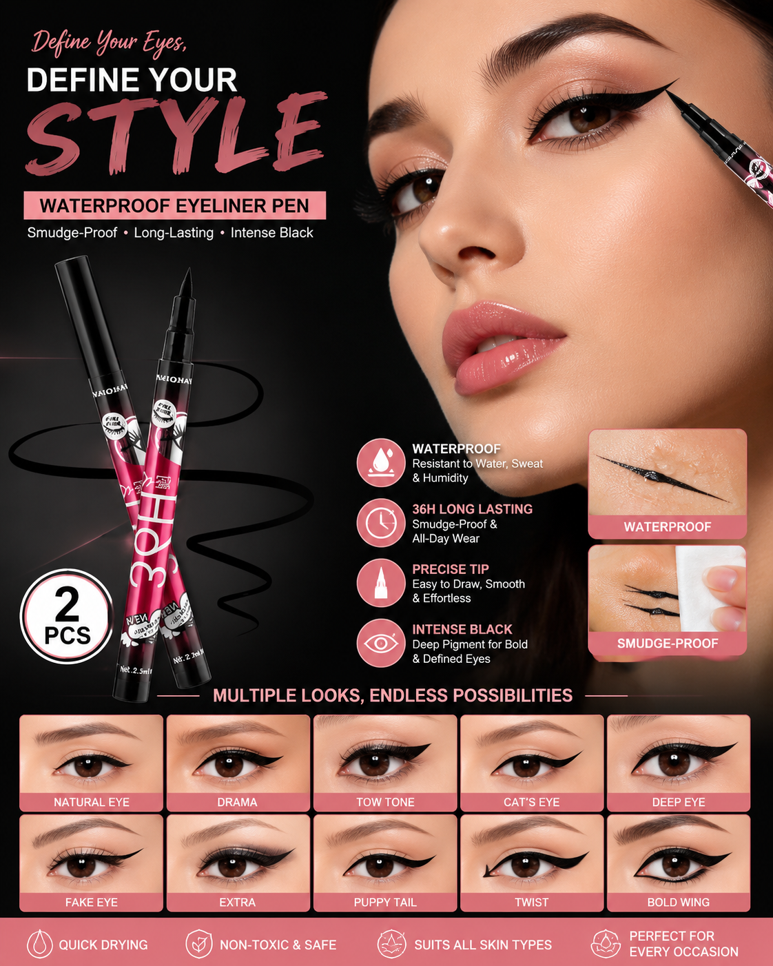 Bold Eyes, Beautiful You – Waterproof Eyeliner