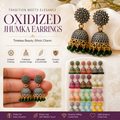 Oxidized Jhumka Earrings for Women | Traditional Ethnic Drop Earrings