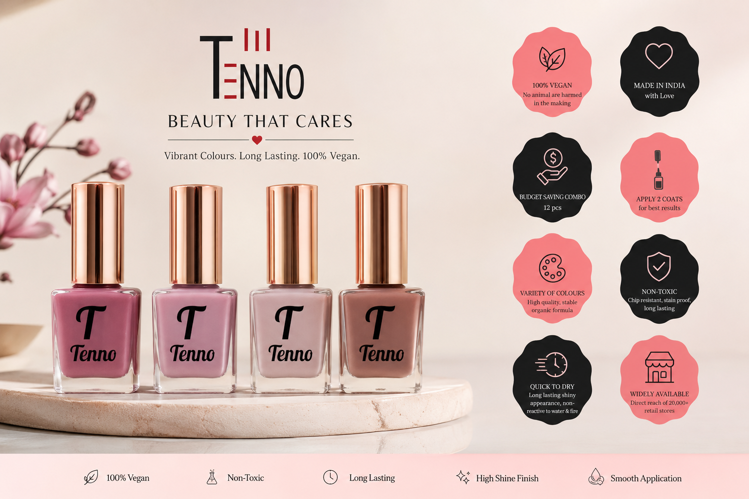 Tenno Nail Polish – Premium Long-Lasting Vegan Nail Color