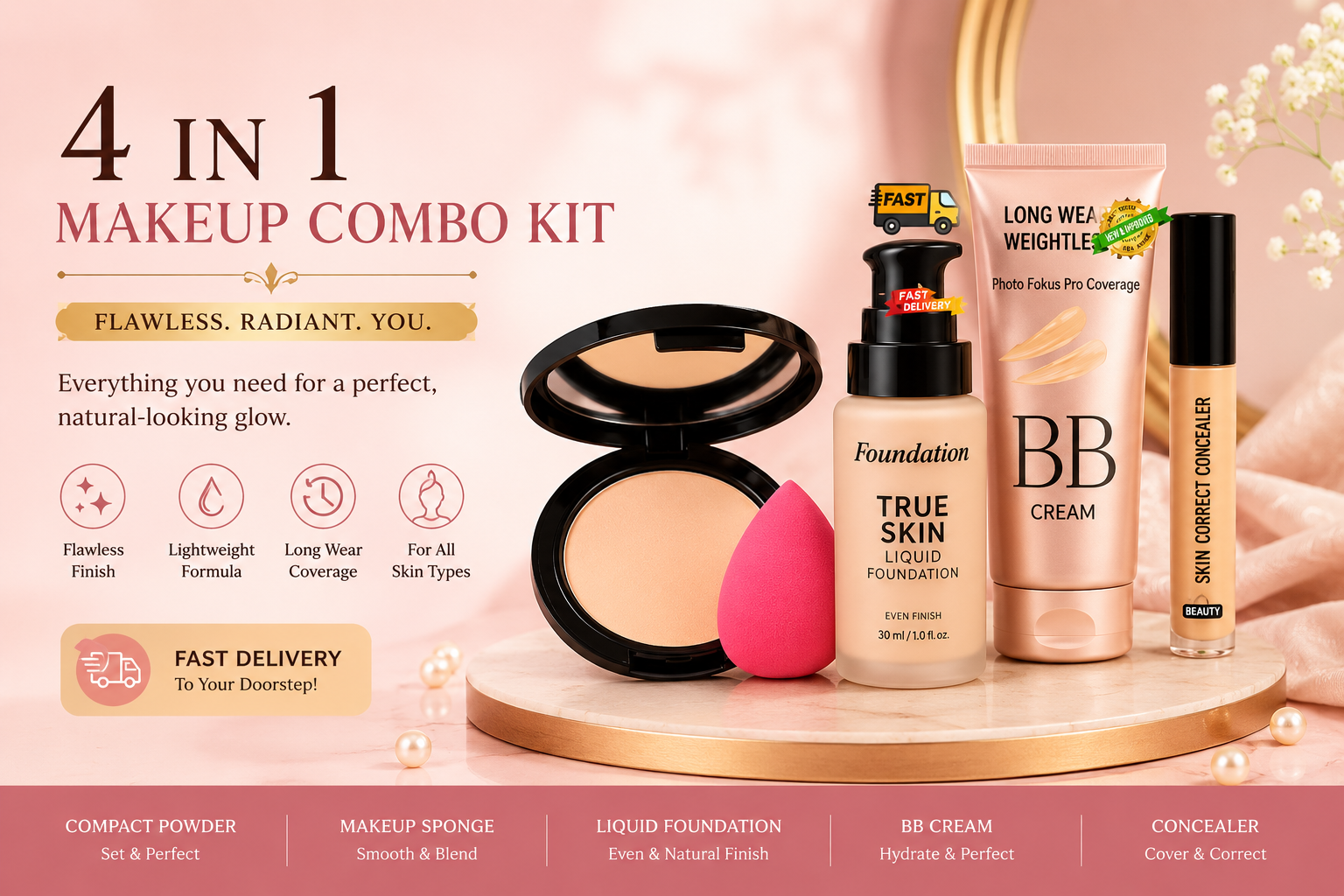 4-in-1 Makeup Combo Kit