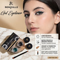 RONZILLE 2 in 1 Gel Kajal & Eyeliner Smudge-Proof and Waterproof (Black, Green, 6 g)