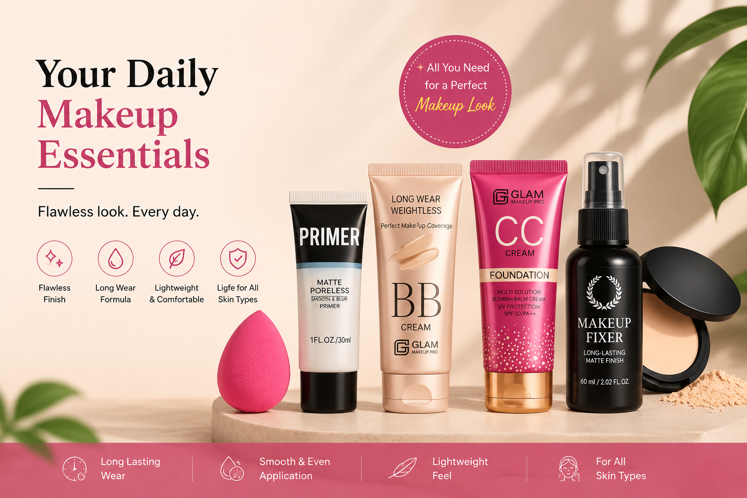 Your Daily Makeup Essentials