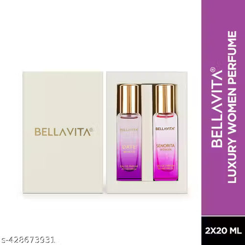 Bella Vita Luxury Women's DATE+SENORITA Woman Perfume Gift Combo for Women 40 ML (Pack of 2 Items 20ML Each)